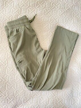 Eddie Bauer Size Kids M 8/10 Convertible Pants Green Shorts Hiking Camping Cargo